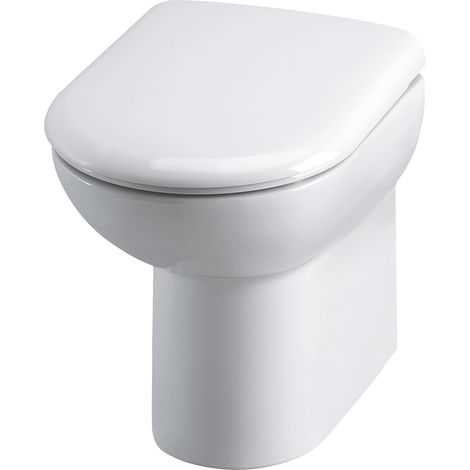 Newborough Comfort Height Back To Wall Toilet Pan - 455 x 375 x 545mm (1/5)