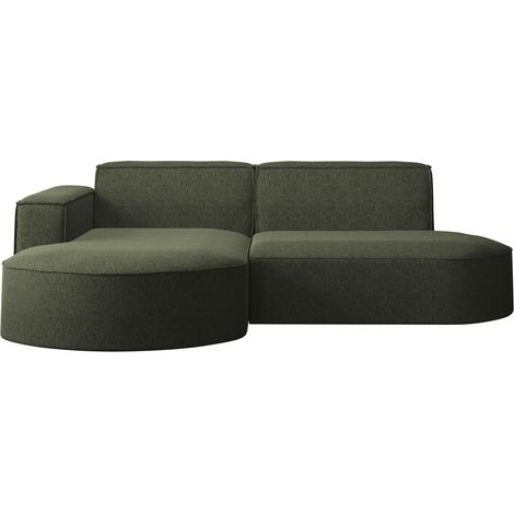 Ecksofa, Sofa L form, Couch L form MODENA L STUDIO stoff Neve Olive Links (1/5)