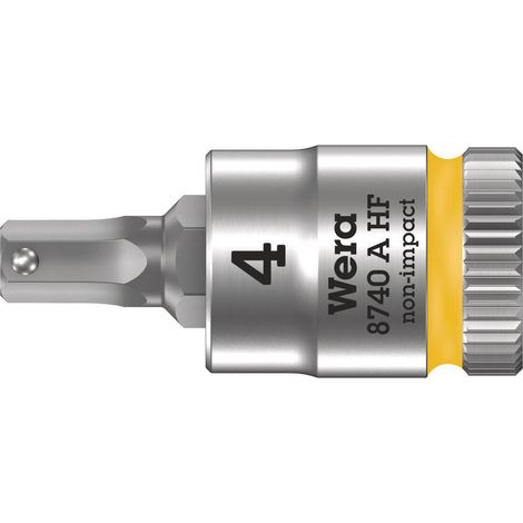 Wera 8740 A 05003333001 6 pans intérieurs Douille-embout 4 mm 1/4 (6.3 mm) (1/5)