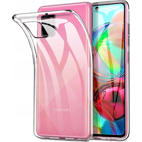 Schlanke Hülle für Samsung Galaxy A51, transparente Hülle, transparente Rückseite + Glas (1/5)