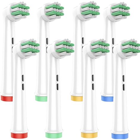Toothbrush Head Compatible with Child, Toothbrush Head for Pro Kids Pro Junior Electric, Effective but Gentle Cleaning for Sensitive Teeth, Replacement Toothbrush for Children 8 Pieces (1/5)