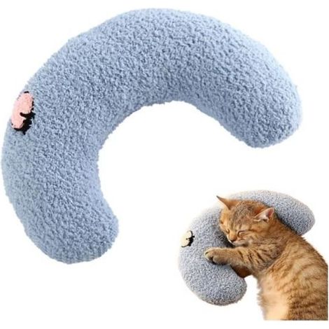 Oreiller confortable - Non spécifié - Modèle U - Bleu - 27x17x6 cm - Pour petits animaux (1/4)