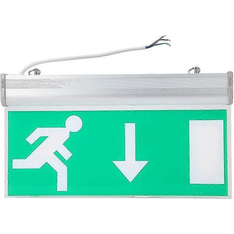 LED-Notausgangsschildleuchte, Sicherheits-Flucht- und Evakuierungsanzeigeleuchte mit hoher Helligkeit, Notausgangsanzeigeschild/Notausgangsbeleuchtungsschild mit Fehlererkennung (1/5)