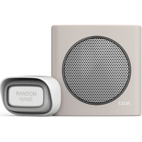 diBi Flash Soft Marrón timbre inalámbrico 200m de alcance 6 tonos de llamada de su elección alerta de batería baja - Extel - 081739