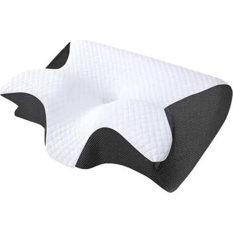 Oreiller cervical for dormir, oreillers ergonomiques profilés for soulager le cou, oreillers orthopédiques for soulager le cou, oreillers en mousse à mémoire de forme for dormir sur le dos et le ventr (1/5)