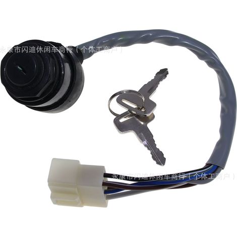 Ce quad est compatible avec l'alimentation de démarrage, le contacteur d'allumage, la clé et le verrou d'allumage Kawasaki 27005-0011 27005-1146 (1/5)