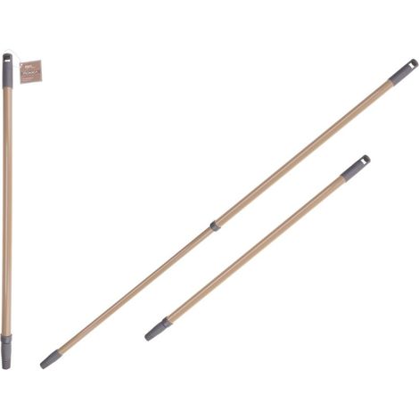 Manico telescopico universale 122 cm Mocha per scopa spazzola grigio-beige con passante per appendere (1/3)