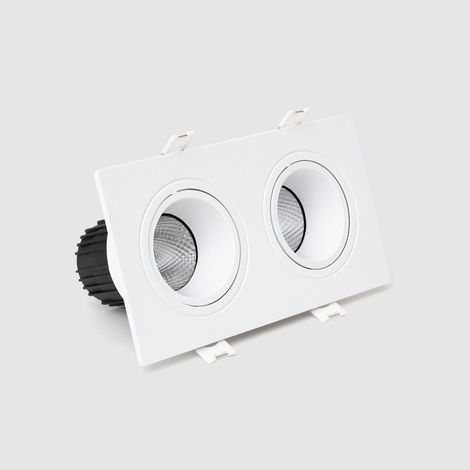 Downlight Cuadrado Basculante LED 18W Regulable Corte 75x155 mm 4000K Blanco Blanco Neutro (1/3)
