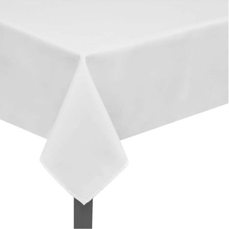 5 Tovaglie bianche 170 x 130 cm vidaXL (1/3)