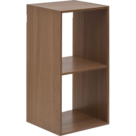 Étagère mix'n modul 2 cases rectangulaire marron - 5five (1/2)