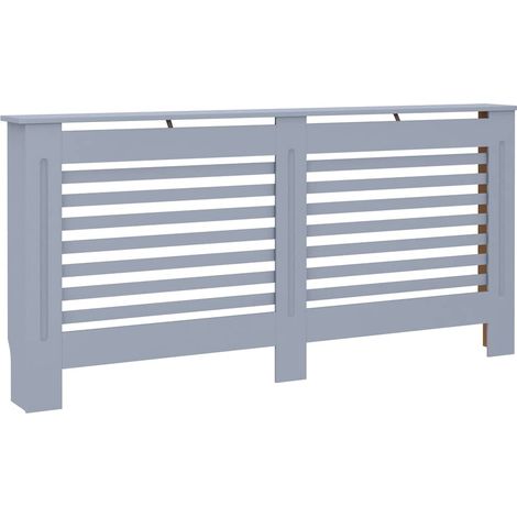 Cache-radiateur anthracite 172x19x81,5 cm MDF