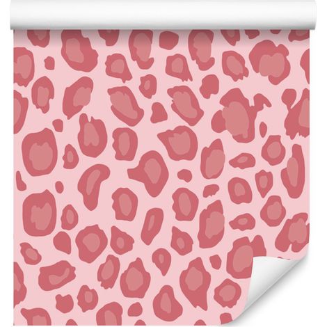 Carta da parati in similpelle color oro rosa corallo, dettagli raffinati 50x1000 cm (1/5)