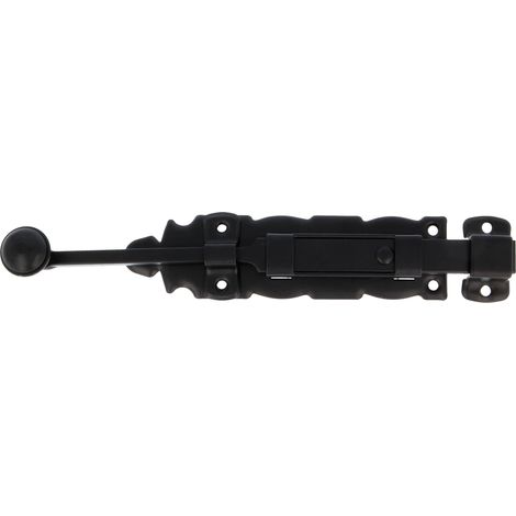 Chiavistello per porta per mobili AMIG da 200 mm, forgiato nero. (1/4)