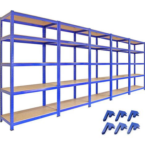 5 x T-Rax 90cm Blue Racking & Bay Connectors (1/5)