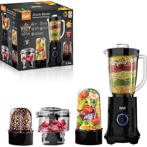 Extracteur de jus multifonction 4 en 1 RAF aux normes européennes, robot de cuisine domestique, hachoir à viande, moulin R2866 (1/5)