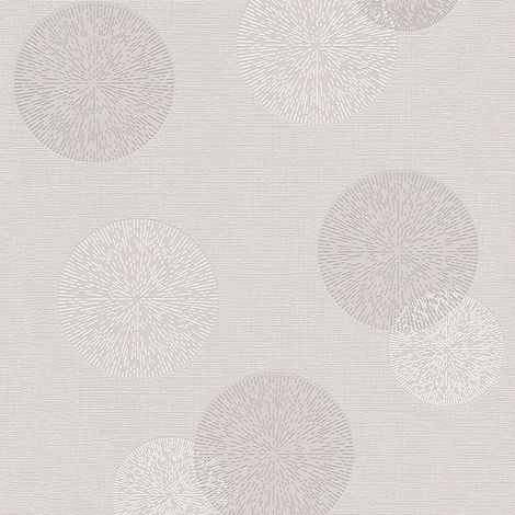 Papier peint moderne à motifs pour couloir Tapisserie taupe tendance idéale pour chambre d'adulte Papier peint gris et blanc intissé (1/4)