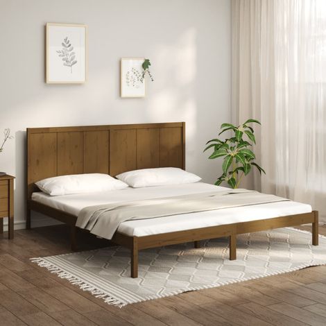 Giroletto ambra in Legno Massello di Pino 200x200 cm vidaXL (1/5)