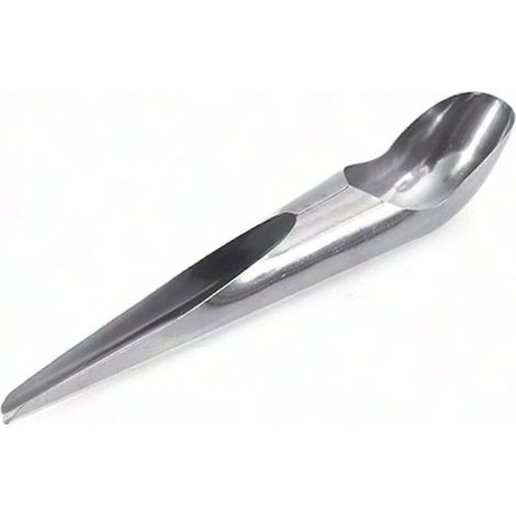 Cuillère d'alimentation pour oiseaux en acier inoxydable, manche long, outil pratique pour perroquets et volailles, idéal pour nourrir en cage facilement (1/5)