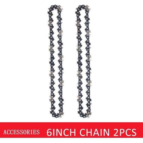 2-piece 6-inch chain set for mini electric saw, high-quality durable chainsaw accessories (1/5)