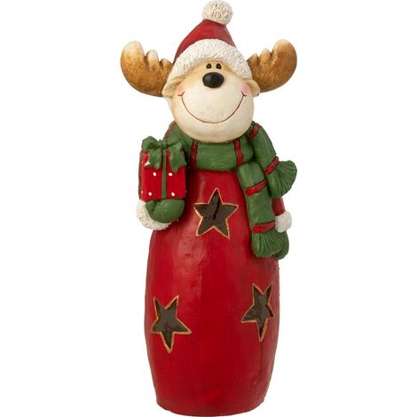 Statue Renne Noël "Christmas Show" 88cm Multicolore (1/2)