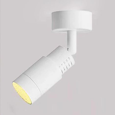 JSSEVN - Zoombarer LED-Deckenstrahler mit einstellbarem Abstrahlwinkel, schwenkbare Wandleuchten für Kunstgalerien (Weiß – 3000 K, 5 W) (1/5)