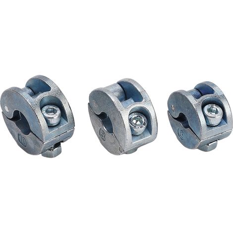 Lot de 3 bagues d'arrêt de profondeur de perçage en alliage de zinc avec clé hexagonale (type ouvert) (1/5)