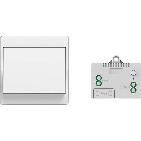 Interrupteur sans fil autoaliment, sans pile, tlcommande sans fil pour les lumires et appareils lectriques, tanche et sr, pouvant tre install directement dans une salle de bain, etc. (1 To 1) (1/4)