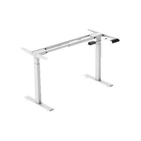 Bureau assis-debout - WESTYLE - 58x180 cm - double moteur - 4 mémoires LED - 160 kg (1/5)