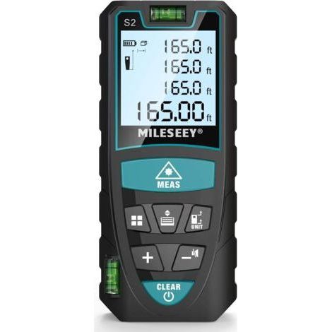 Télémètre laser 50 m, télémètre laser numérique à 2 niveaux à bulle (1/5)