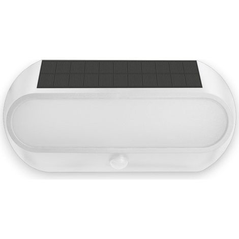 Faretto led da esterno 5W con sensore crepuscolare e di movimento con pannello solare monocristallino Century Aura -