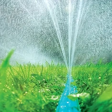 Système d'irrigation goutte à goutte haute efficacité (15 m x 590,55 pouces) pour jardin, idéal pour les massifs de fleurs et l'arrosage automatique des plantes. (1/5)