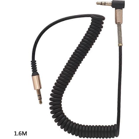 Câble audio 3,5 mm, prise jack 3,5 mm mâle-mâle, câble AUX extensible à ressort (1/5)