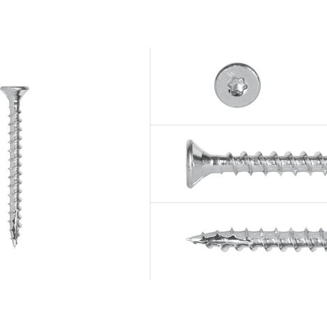 Spanplattenschrauben Verzinkt 5 x 50 mm Torx 25 Vollgewinde -