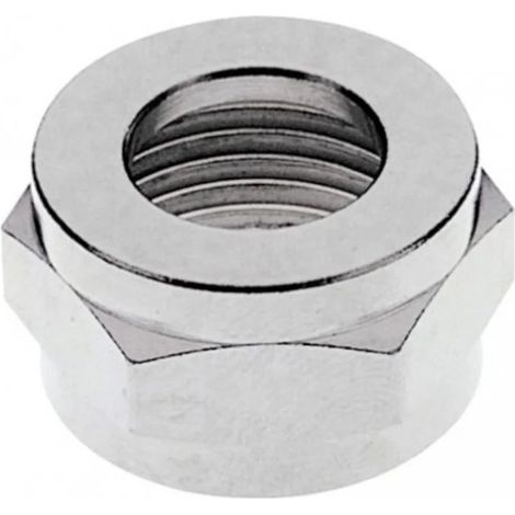 Écrou hexagonal 3/4 pouce en laiton nickelé pour tuyau CO2 - Compatible avec tuyaux 4mm 7mm 10mm, installation facile, étanchéité parfaite pour système de tirage