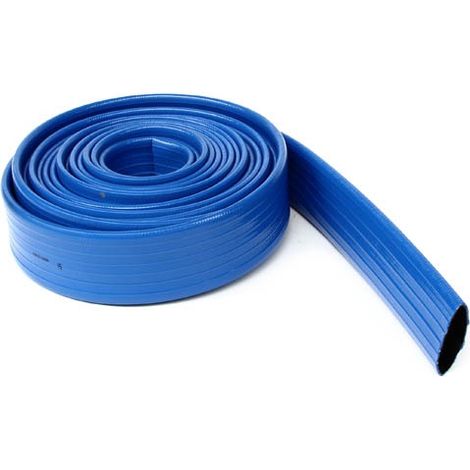 Tuyau d'arrosage PVC bleu plat Ø76mm – Refoulement d'eau – Température -10° à +60°C – Résistant à l'abrasion et vieillissement – Soditecc