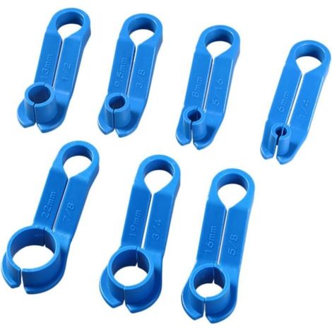 Kit di 7 pezzi per la rimozione di tubi del refrigerante, tubi del carburante, tubi del condizionatore e solvente per tubi flessibili Abdos (blu)