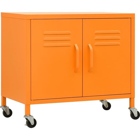 Maison Exclusive - Armario de almacenamiento acero naranja 60x35x (1/5)