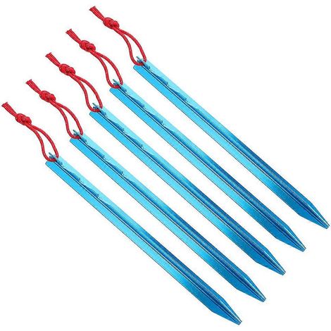 Piquets de tente en alliage d'aluminium (lot de 5) - Durables et stables (1/5)