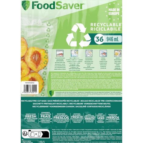 Sacs Sous Vide Recyclables Foodsaver Conservation Alimentaire écologique Et Efficace - Foodsaver