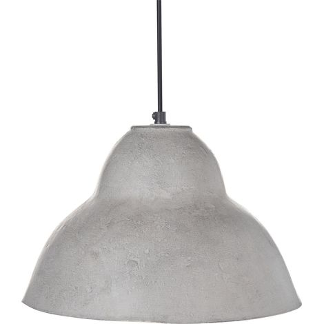 Pendant Lamp KABALEBO Papier-Mâché Grey (1/5)