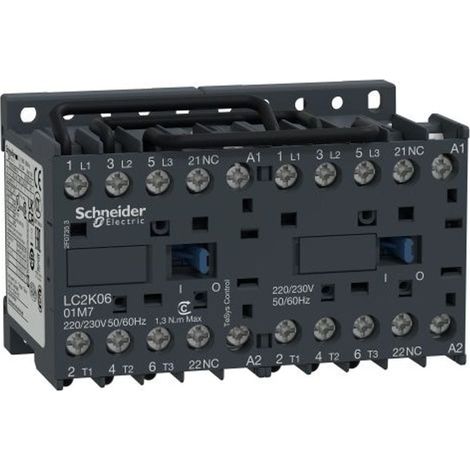 Teleinvertitore TeSys LC2K - 3 poli - AC3 440V 6 A - 230 V CA - LC2K0601P7