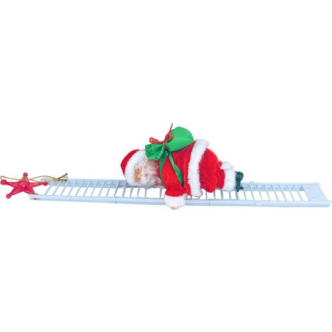 1 Décoration Noël, Père Noël échelle électrique, musique automatique, intérieur extérieur (1/5)