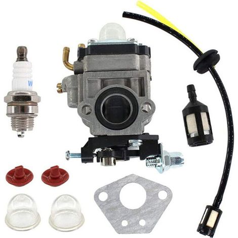 SABIR Carburateur de remplacement Tondeuse Haie pour Débroussailleuse Multifonctions CG430 520 40-5 44-5 Carburateur de tondeuse à gazon TL43 TL52 (1/4)