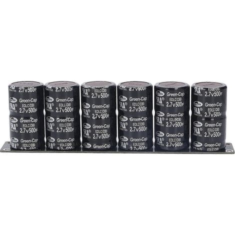 Kit de supercondensateurs 6 en 1 (2,7 V, 500 F) – Composants de stockage d'énergie par condensateur Farad (16 V, 83 F)