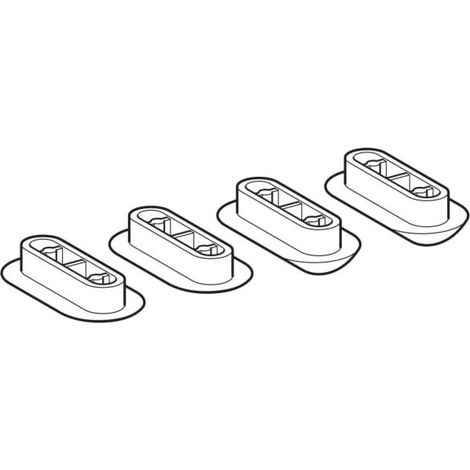 Geberit Set Puffer für WC-Sitz 598014000 Service Kit, +/- 2mm, je 2 St.