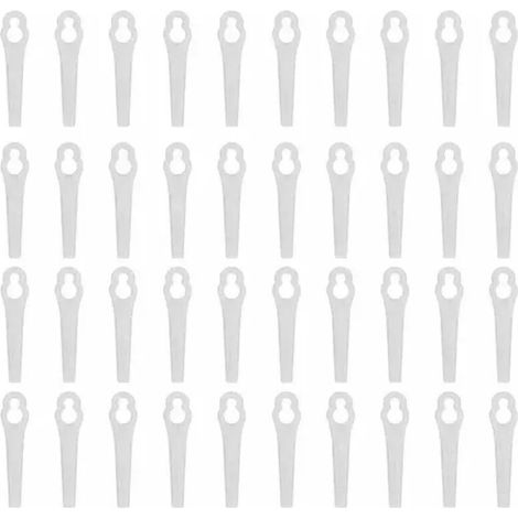 Paquete de 100 cuchillas de repuesto para máquina de corte de plástico blanco (1/5)