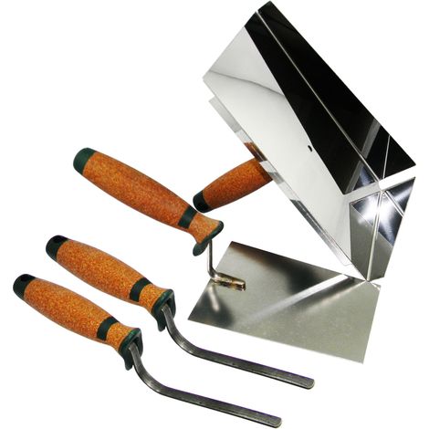 CONTOO Fugblech Edelstahl 245x155mm + Trapezkelle + Fugenkelle 10+12mm KORKGRIFF CT04 (1/4)