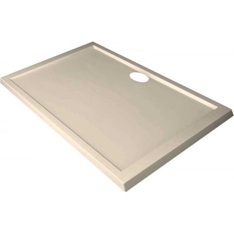 Receveur de douche NOVELLINI OLYMPIC beige 120x90 cm avec bonde H 4,5cm (1/4)