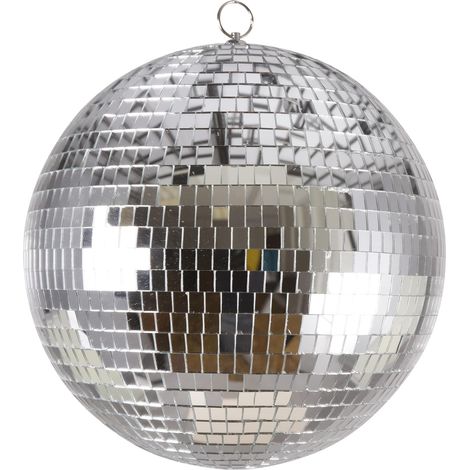 Boule À Facettes - 1 Unité - Miroir Ø30cm - Effet Disco Lumineux - Fête Carnaval Années 70 (1/5)