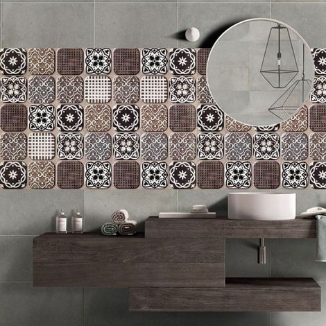 1 rouleau de papier peint auto-adhésif à motif de brique rétro, 40x200cm, adapté à la décoration de la maison et des meubles (1/4)